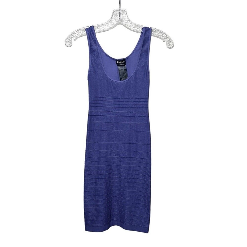 Bebe Periwinkle Bandage Cut Out Party/ Cocktail Dress Size M/L
